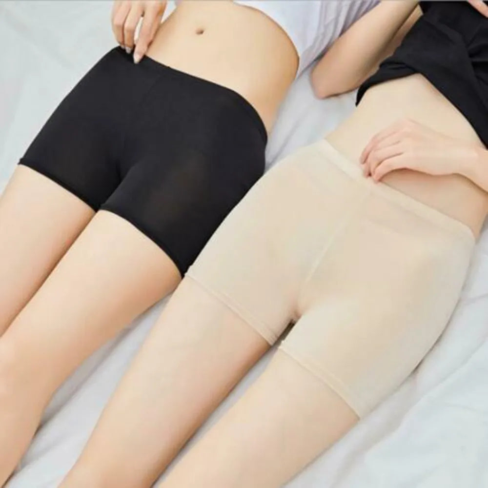 High Waist Summer Women's Skirt Shorts-Boxer Panties Girls Safety Briefs Boyshort Underpants Tights Slim Lingeries Short Pants