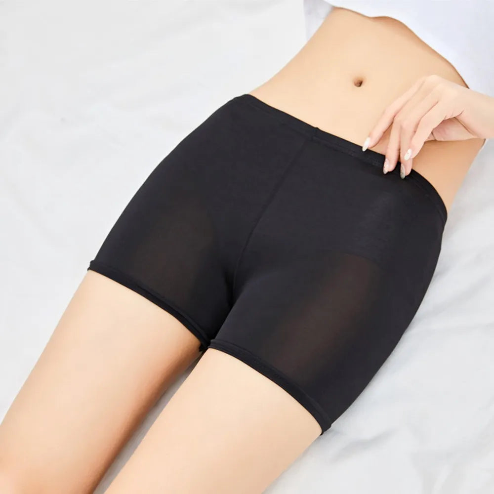 High Waist Summer Women's Skirt Shorts-Boxer Panties Girls Safety Briefs Boyshort Underpants Tights Slim Lingeries Short Pants