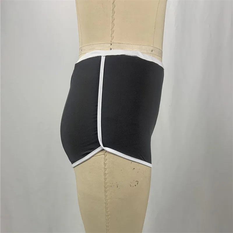 Summer Sport Shorts Yoga Shorts Women's Low Waist Elasticated Seamless Fitness Leggings Push Up Gym Training Gym Tights Shorts