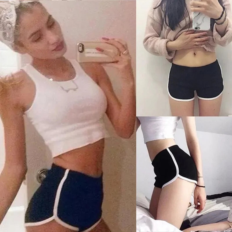 Summer Women's Cotton Yoga Shorts Exercise Bike Sexy Casual Pajamas Shorts Dolphin Shorts